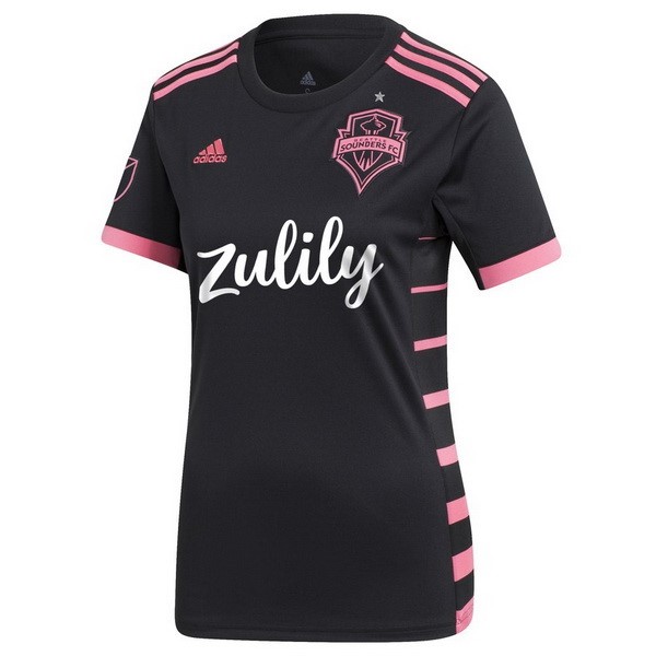Camiseta Seattle Sounders Segunda equipación Mujer 2019-2020 Negro